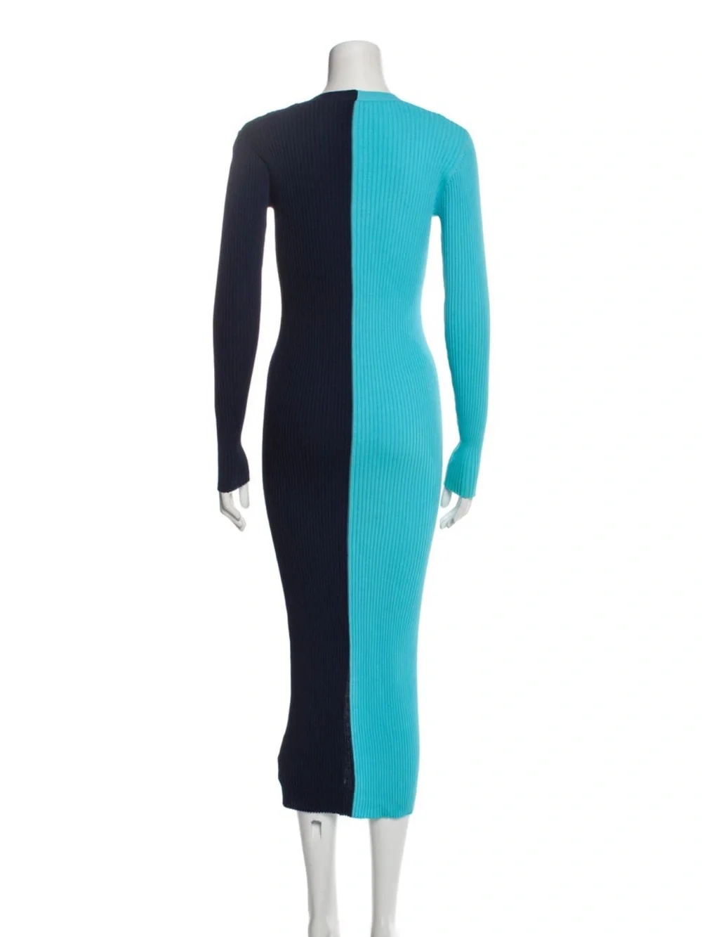 Staud Plunge Neckline Midi Length Dress - Picture 2 of 3